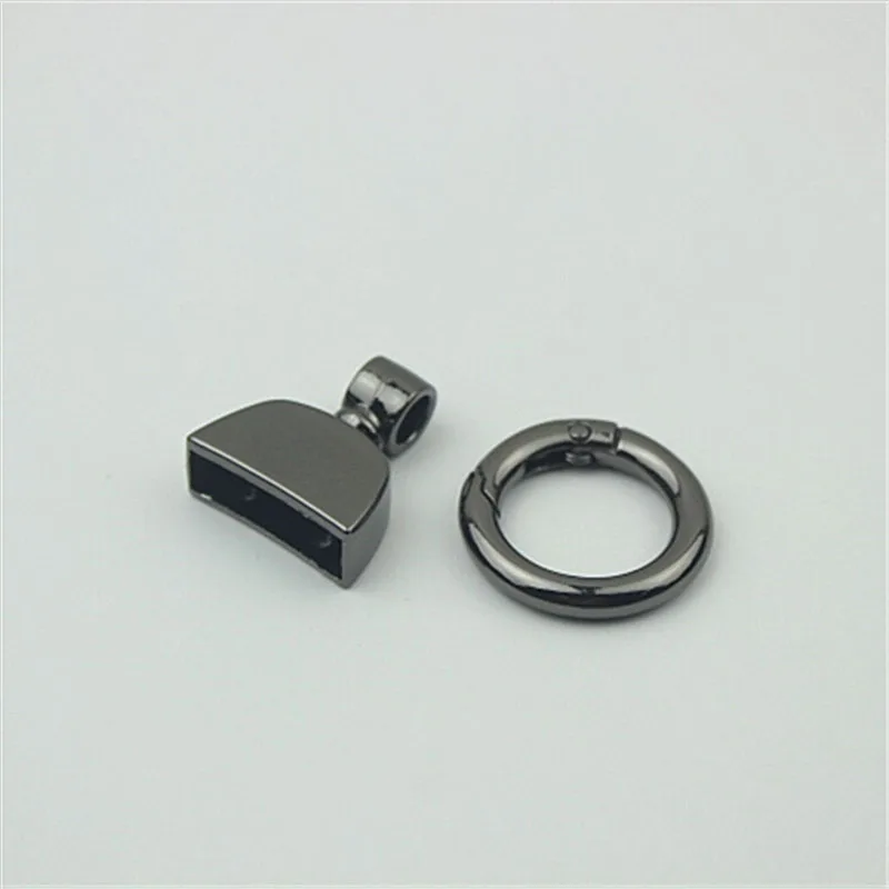 10pcs 20mm Spring Ring Keychain Wear Cord Webbing Screw Bell Buckle Decorative Connection Hook Buckles DIY Bag Parts Accessories