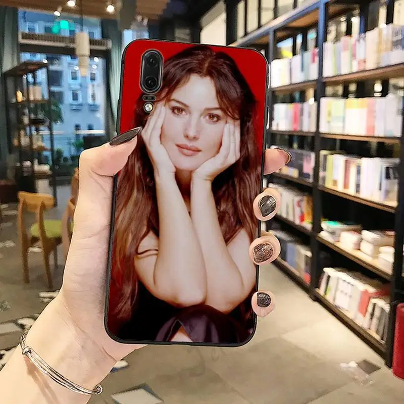 

Model Monica Bellucci Anti-fall cover luxury Phone Case coque For Huawei honor Mate P 10 20 30 40 Pro 10i 9 10 20 8 x Lite