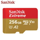 Карта памяти Micro SD SanDisk Extreme A2, 256 ГБ, 128 ГБ, 64 ГБ, до 160 МБ, карта памяти MicroSDXC V30, U3, TF-карта для спортивной камеры и дрона