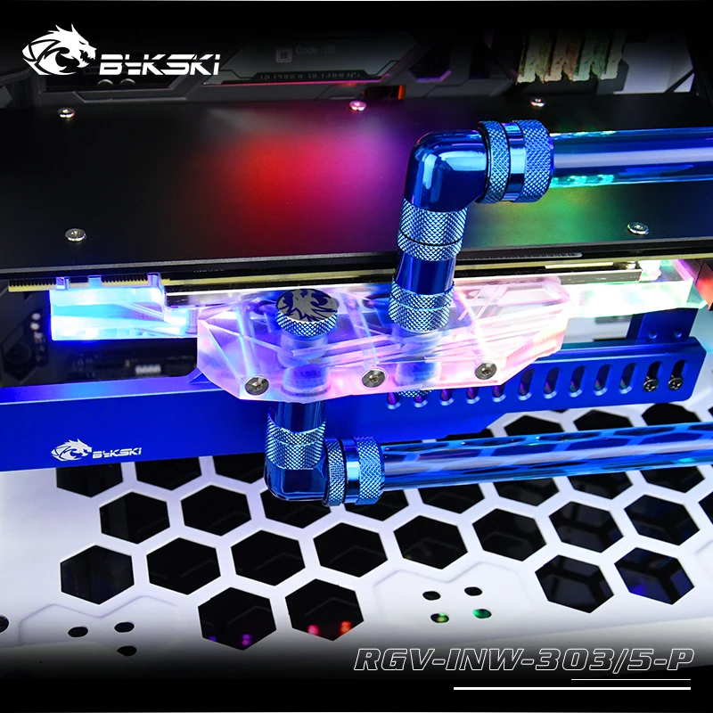 

BYKSKI Acrylic Board Water Channel Solution use for IN WIN 305 /305 Chassis for CPU GPU Block / 3PIN RGB / Combo DDC Pump