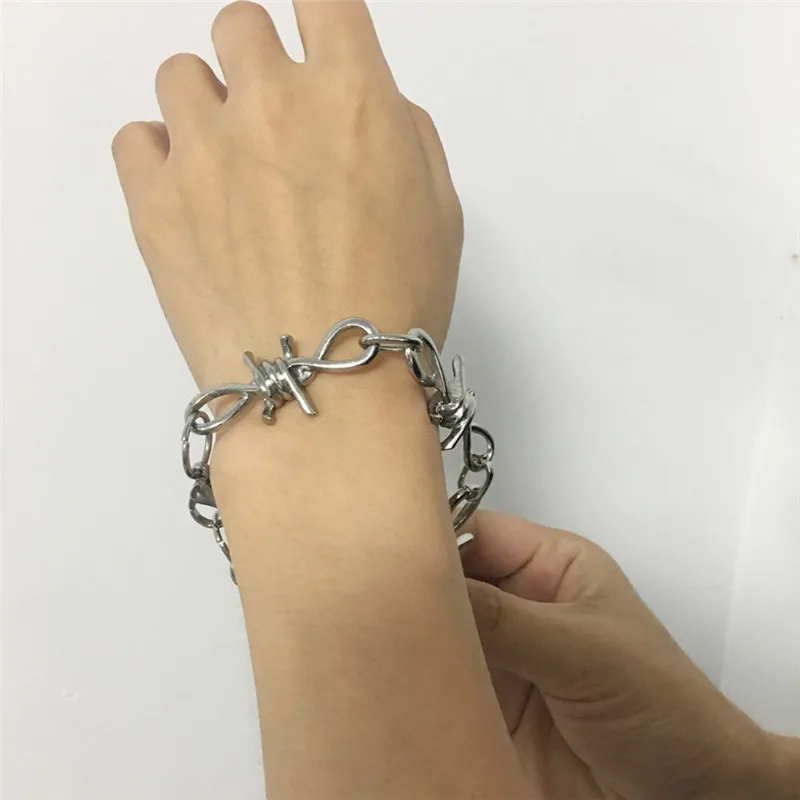 SL460 New Handmade Harajuku Gothic Metal Wind Bamboo Necklace Unisex Punk Pants Chain Wallet Chain Japanese Street Rock Style - Окраска металла: SL460