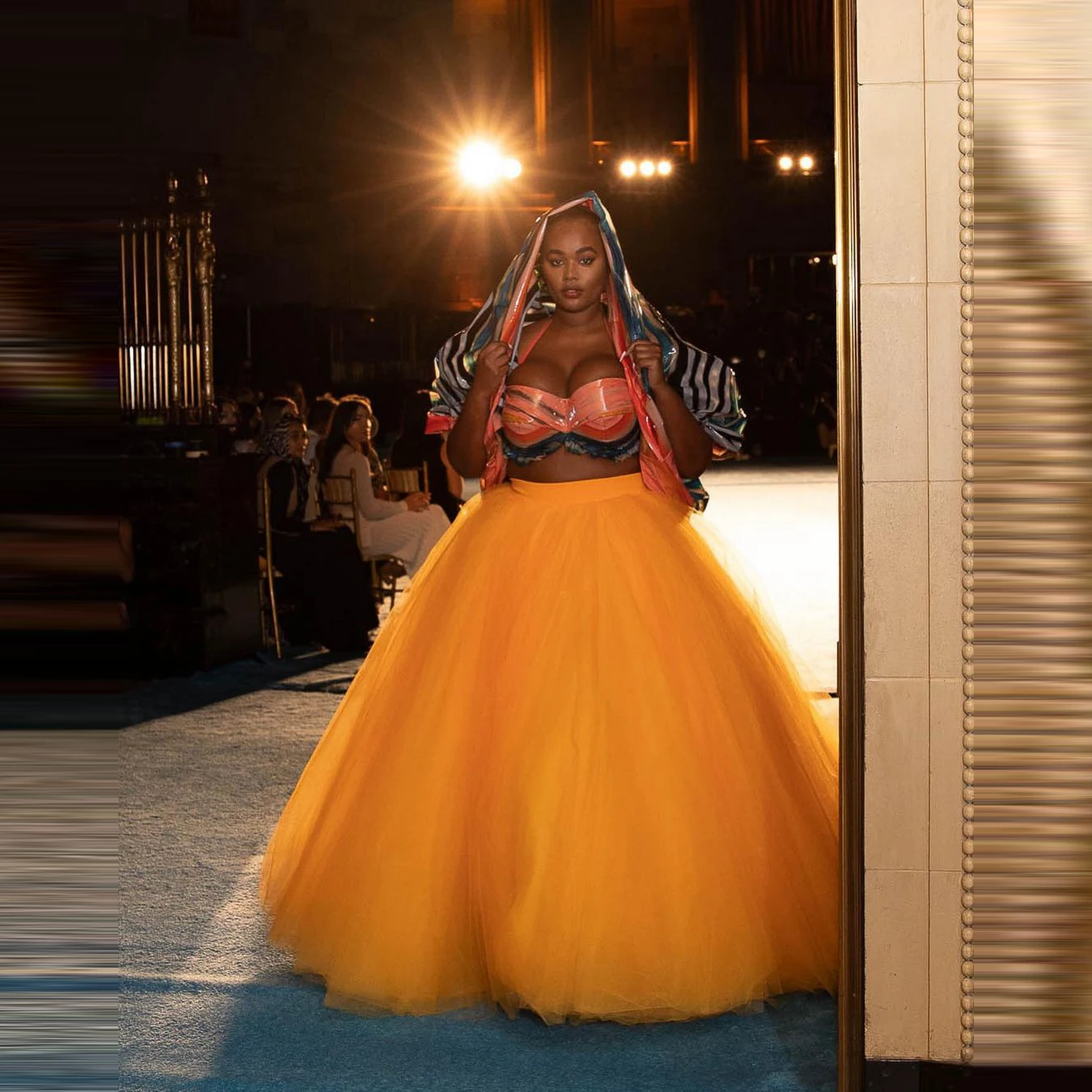 

Charming Yellow Tulle Skirts Elastic Band Stretchy Women Long Maxi Tulle SKirt For Birthday Party Custom Made 2022