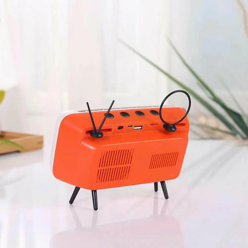 Портативный BT Bluetooth Динамик ТВ дизайн держатель мобильного телефона FM радио стол