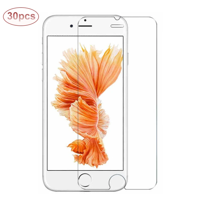 30 шт. закаленное стекло для iPhone 11 Pro Max 7 8 6 6S Plus 5 5S SE Защита экрана X XR Xs защитное New