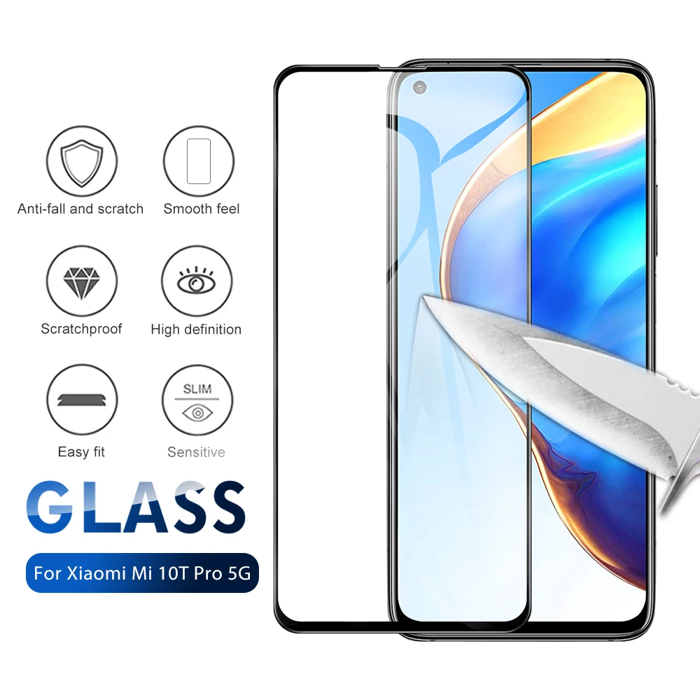 Закаленное защитное стекло для Xiaomi Mi 10T Lite 10i Redmi POCO M3 X3 Note 9T 9Pro|Защитные стёкла и
