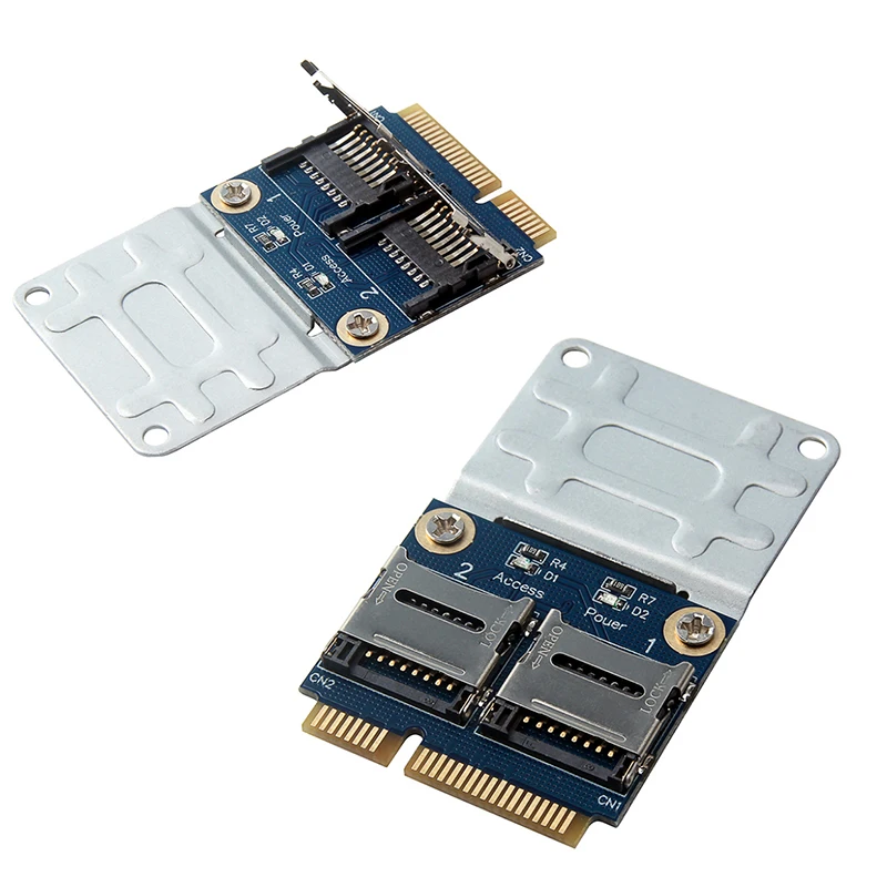 

Новинка, переходник с PCIe на две TF-карты, MicroSD-карты, устройство для чтения двойных карт USB 2,0, флэш-память для любого PCI Express, мини-слот для карт д...
