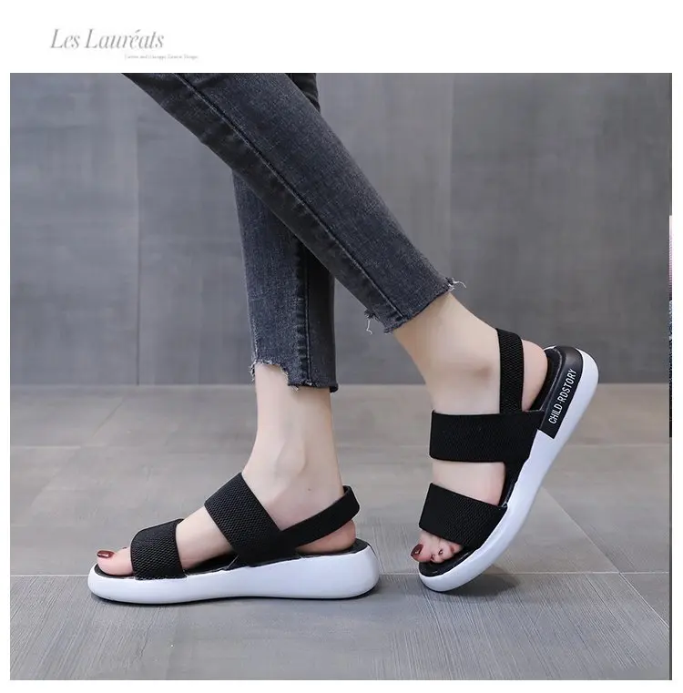 

2021 Новые повседневные модные спортивные сандалии с мягкой подошвой с надписью «a word» 1132