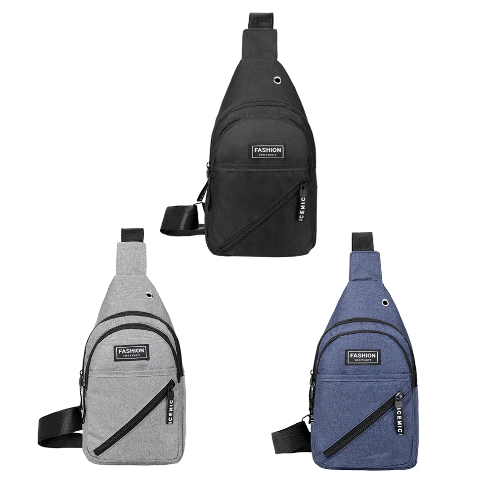 

Casual Outdoor Sport Shoulder Chest Daily Bag Zippers Nylon Chest Bag Casual Outdoor Sports Shoulder Bags