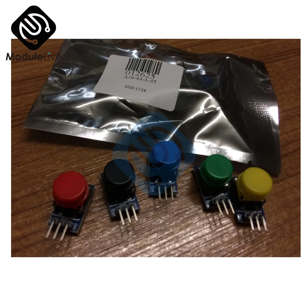 Большой кнопочный модуль светильник сенсорным выключателем 12 х12 мм 5 шт. для Arduino