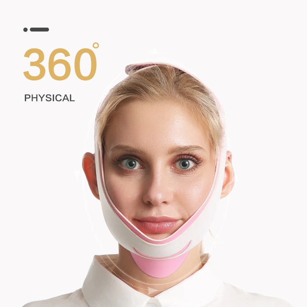 Профессиональный ремень для подтяжки подбородка лица 360 ремешок шеи похудения V
