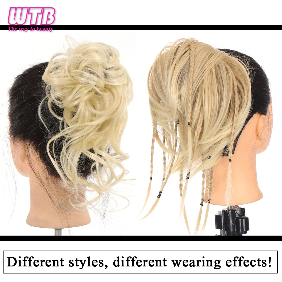 WTB синтетические волнистые шиньон для волос | Шиньоны и парики