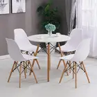 Стул для столовой в скандинавском стиле, офисное кресло для кухни, бара, кофе, деревянные ножки, наборы для столовой, стул для гостиной, 4 шт.компл.