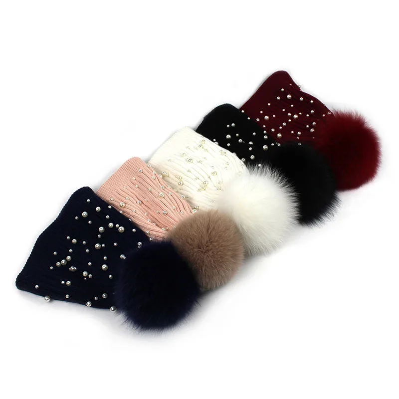 Шапки Minhui из натурального Лисьего меха для женщин и девушек зимняя шапка модные