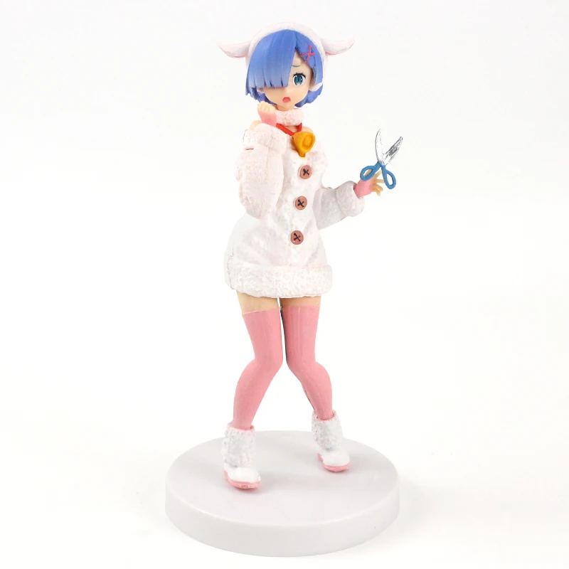 21 25 см аниме Re: жизнь в другой мир от нуля Rem Ram Швабра Sakura лоток Вентилятор ножницы