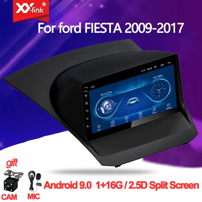 Новый 9 дюймов 2.5D Android 0 автомобильный DVD GPS плеер для ford FIESTA 2009 2017 Радио стерео