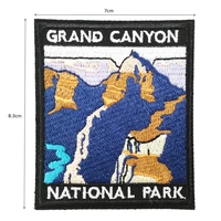 custom iron on embroidery patch grand canyon national park embroidered badge woven diy customized logo service