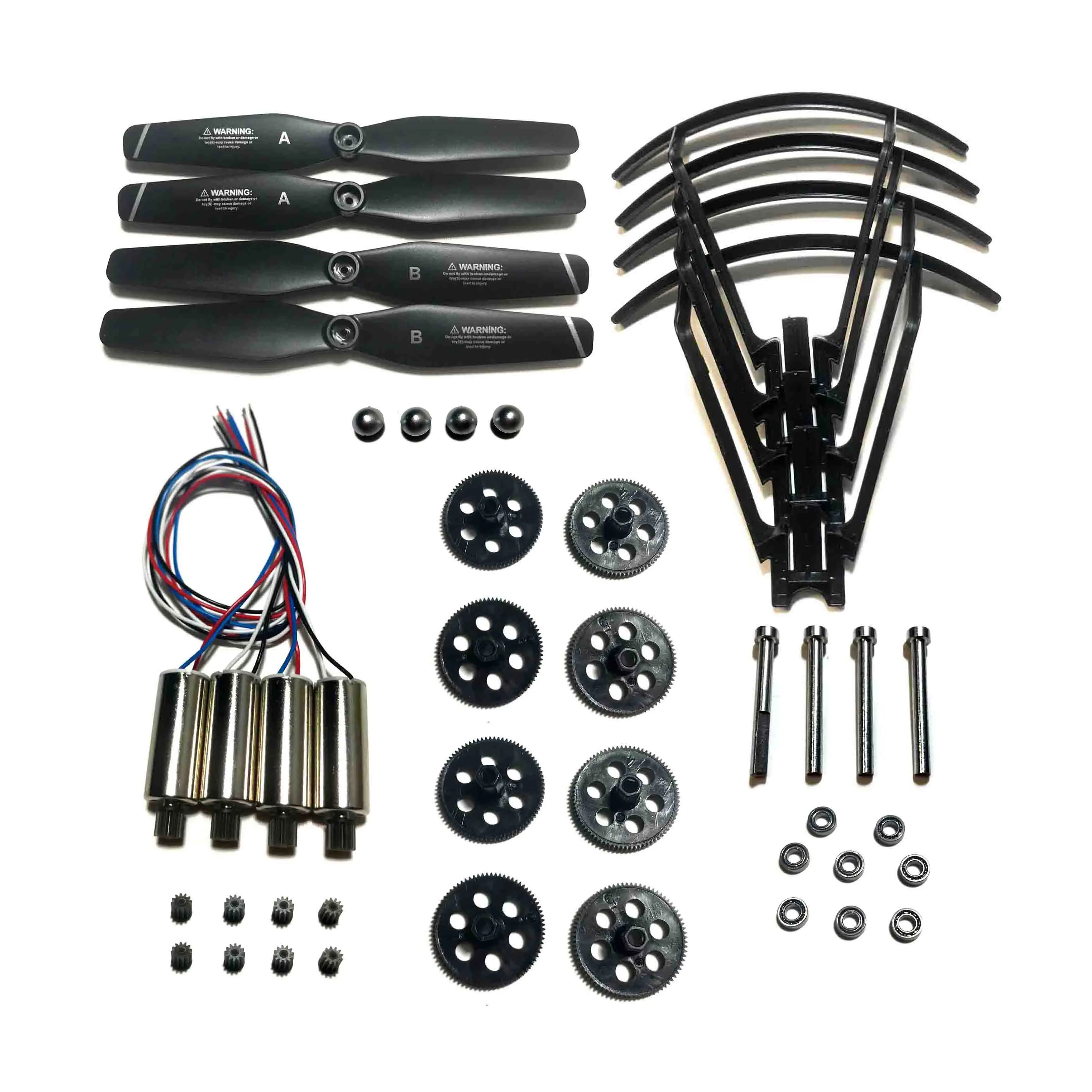 

S167 RC Quadcopter Spare Parts S166 S167GPS Drone Accessories Spindle Geared Bearing Motor Geared Engine etc part kit