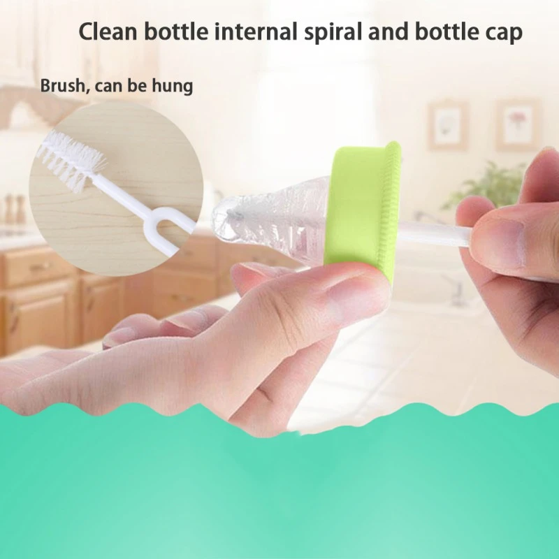 5 шт./компл. щётка для чистки детских бутылочек с поворотом на 360 градусов | Мать и