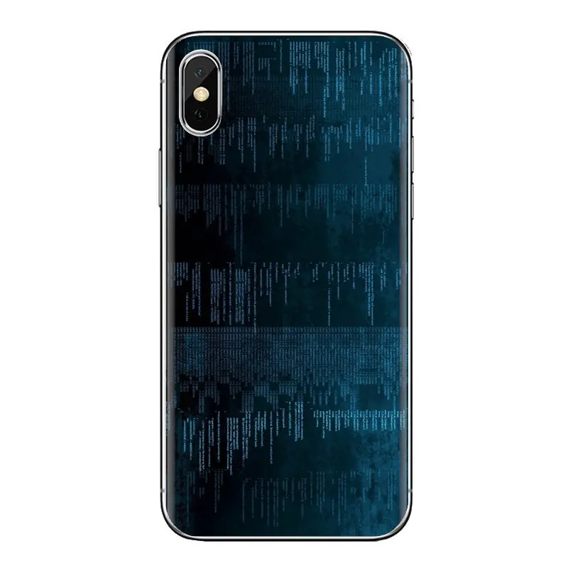 Silicone Phone Cover Bag For Xiaomi Mi4 Mi5 Mi5S Mi6 Mi A1 A2 5X 6X 8 9 Lite SE Pro Max Mix 2 3 2S Computer Code Illustration |