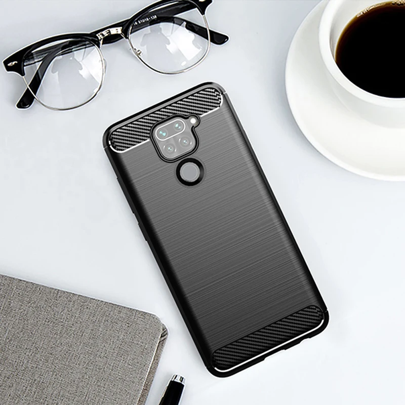 

For Xiaomi Redmi Note 9 8 Pro Case Cover 8T 9S 10X 10T Pro Lite Anti-knock Bumper Soft TPU Carbon Fiber Phone Case Redmi Note 9S