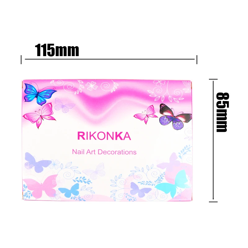 Неоновые Блестки для ногтей в форме бабочки/сердца 3D тонкие кленовые хлопья