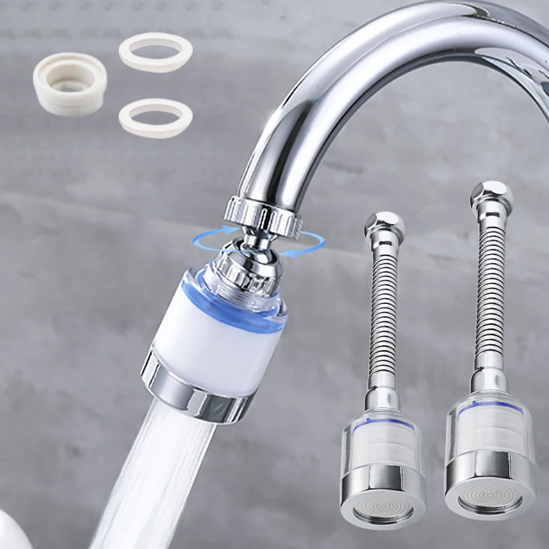 

Rotatable Kitchen Faucet Extender Faucet Aerator Water Saving Tap Nozzle Adapter For Kitchen Bathroom Sink