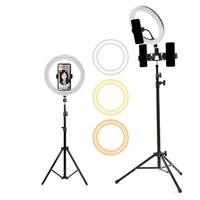 led ring light makeup photography lighting dimmable selfie ring lamp with tripod for youtube tiktok smartphone camera video