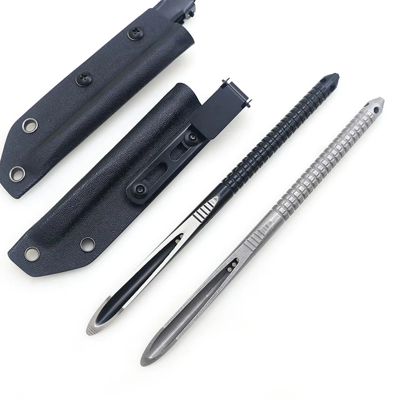 TCP-P Crowbar Puerh Tea Needle Outdoor EDC Survival Hand Tool K Sheath 440c Stainless Steel Practical Puer Knife Kung Fu set | Спорт и