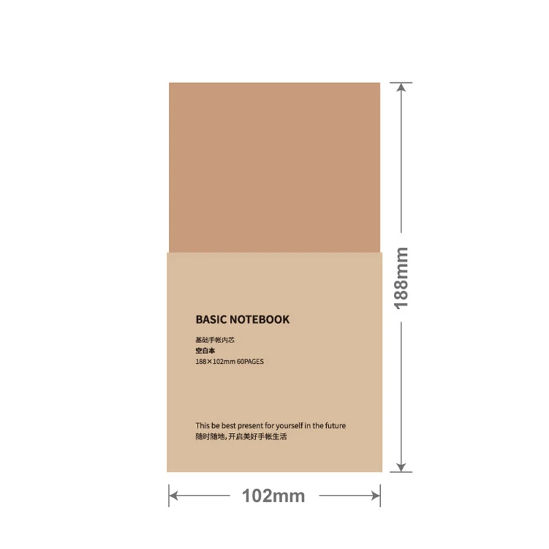 Заполняемый бумагой блокнот для путешественников 1 шт. наполнителя журналов
