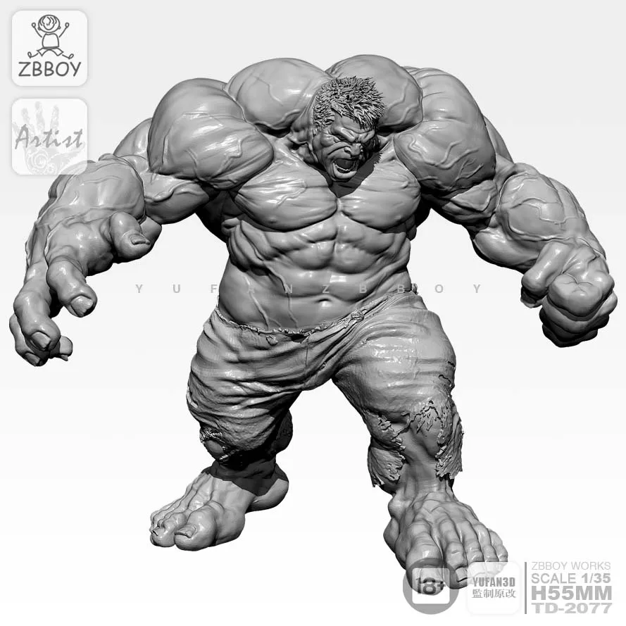 

55MM Resin model kits figure colorless and self-assembled TD-2077