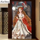 Алмазная вышивка мультфильм милую принцессу; Алмазная мозаика для девочек алмазов картина камни в форме ромба круглый дрель вышивка крестиком T10