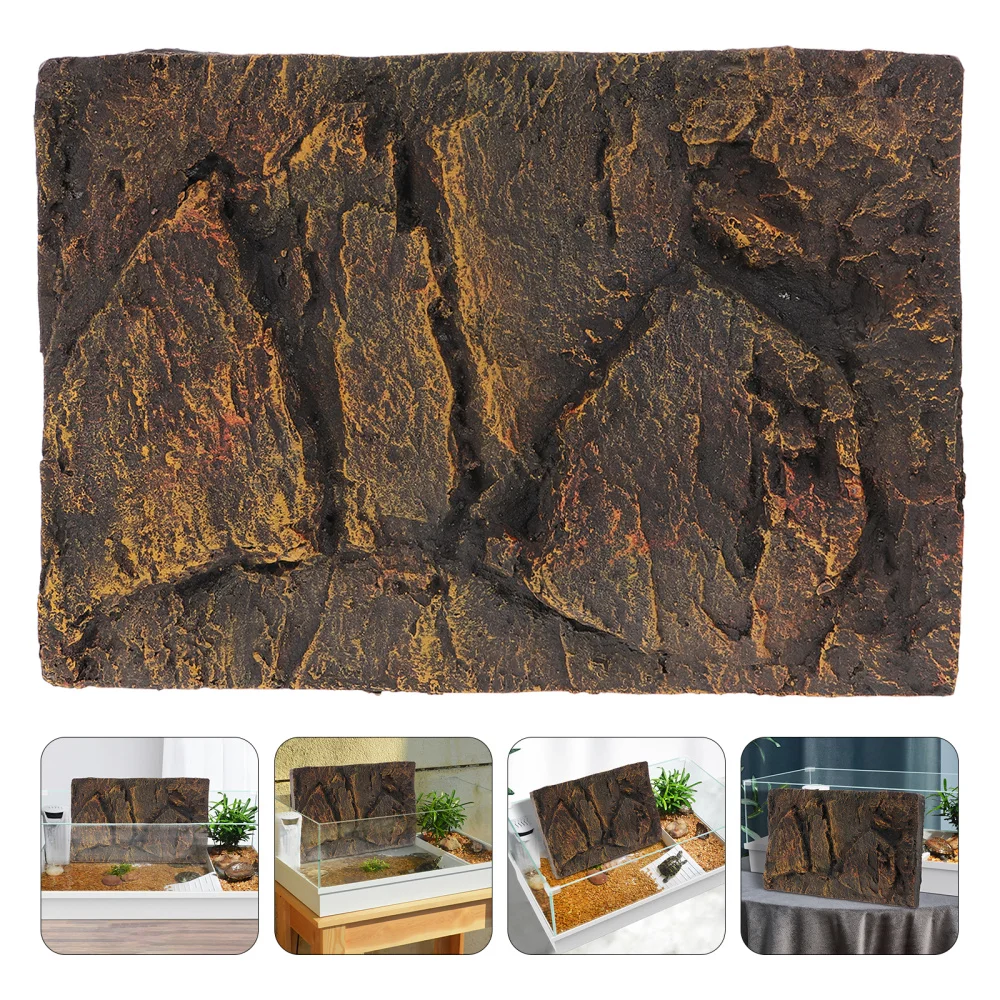 

Lifelike 3D Reptile Tank Background Board Turtle Tank Background Decoration