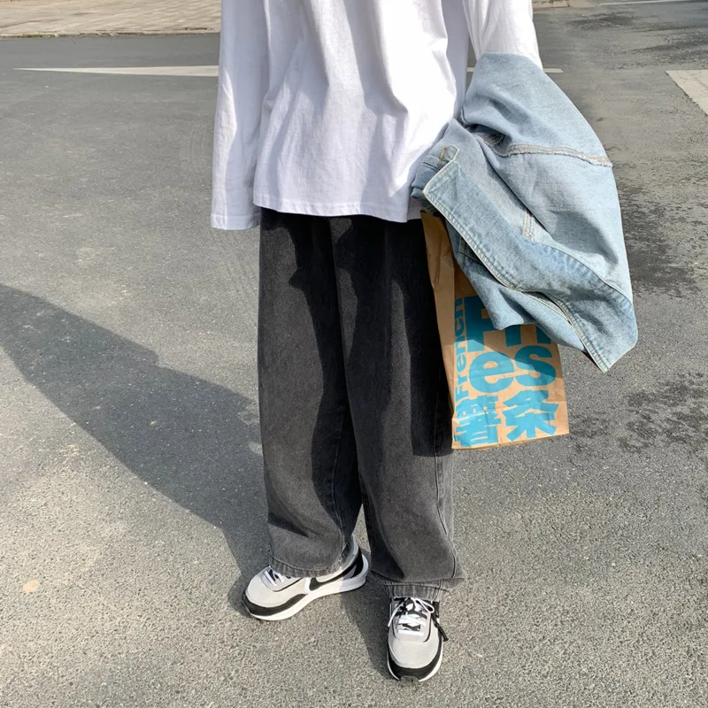 Новинка весна осень 2020 свободные широкие джинсы в японском стиле ретро модные
