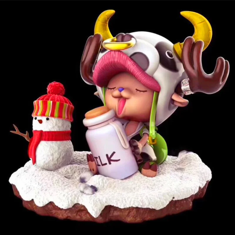 

8" ONE PIECE Statue Tony Tony Chopper Bust Straw hat pirates Cosplay Cow Snow Ver. GK Resin Action Figure Model Toy BOX 20CM H6