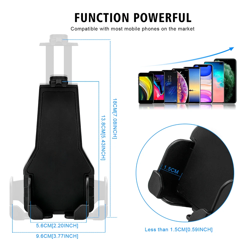 

Motorcycle Rearview Mirror Cell Phone Holder Stand Support Handle Bike Moto Mount Holder for ATV Snowmobile Electric Bike