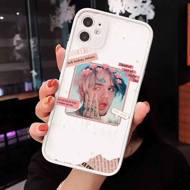 

lil peep Phone Cases matte transparent For white iPhone 7 8 x xs xr 11 12 pro plus max mini Clear Funda