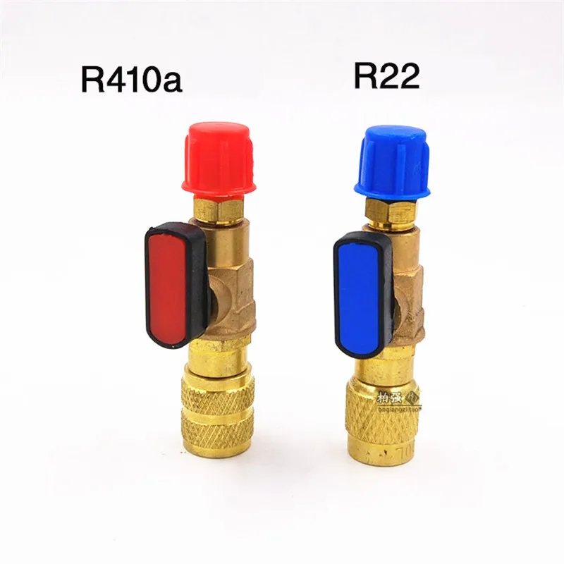 1 пара Дозирующий шаровой клапан для холодильника кондиционера R22 R410a медный
