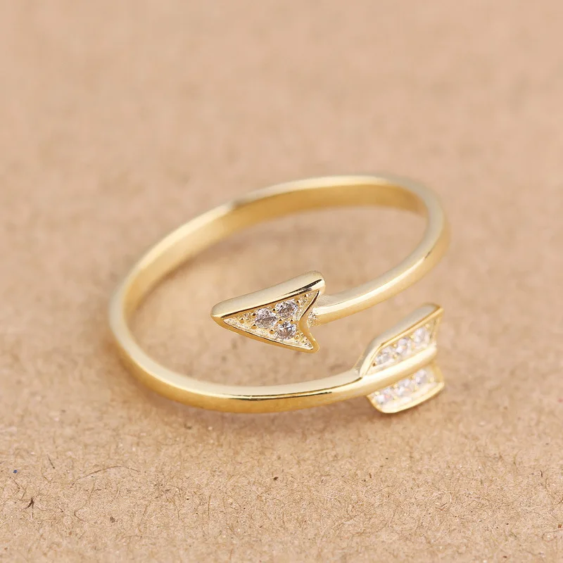 Женские кольца стрелы труста из стерлингового серебра 925 пробы Чудесный подарок