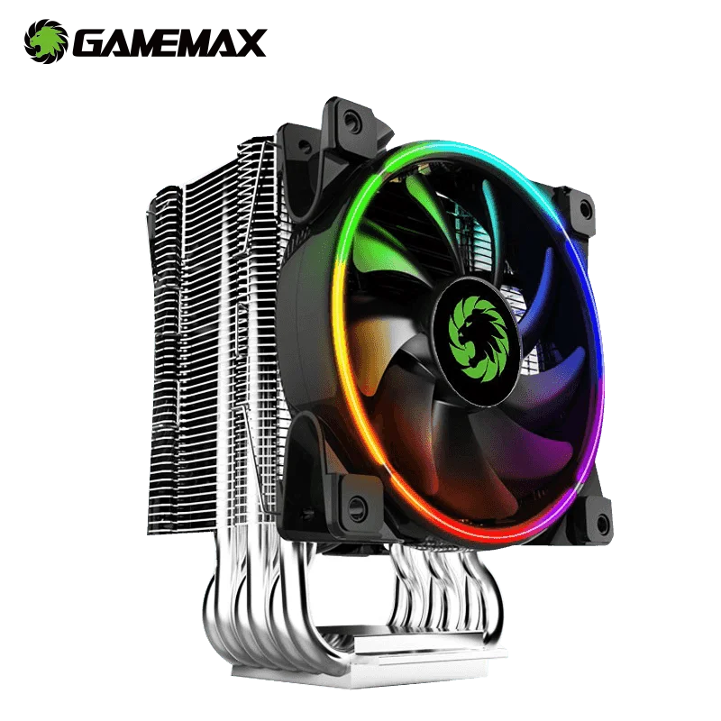 Кулер для процессора GameMax GAMMA500 RGB 5 тепловых трубок 120 мм Светодиодный радиатор ARGB