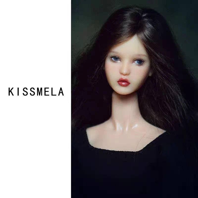 Ограниченная Продажа Девушка бежевая кожа Kissmela голова куклы костюм для 1/6 тела