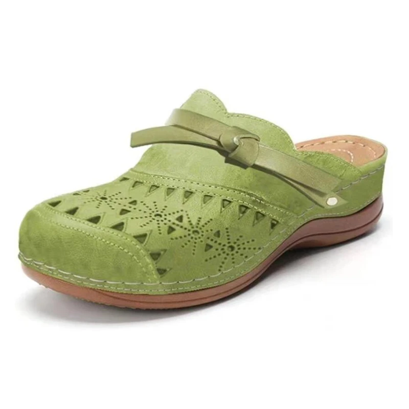 

Summer Women's Slippers 2021 Vintage Roman Woman Shoes Casual Wedge Platform Sandals Hollow Comfort Beach Shoe Female Flip Flops