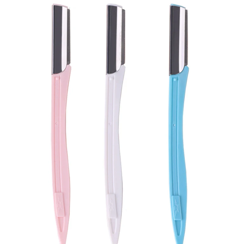 

Eyebrow Trimming Knife Eyebrow Trimming Artifact Macro Safety Type For Beginners Sharp Stainless Steel