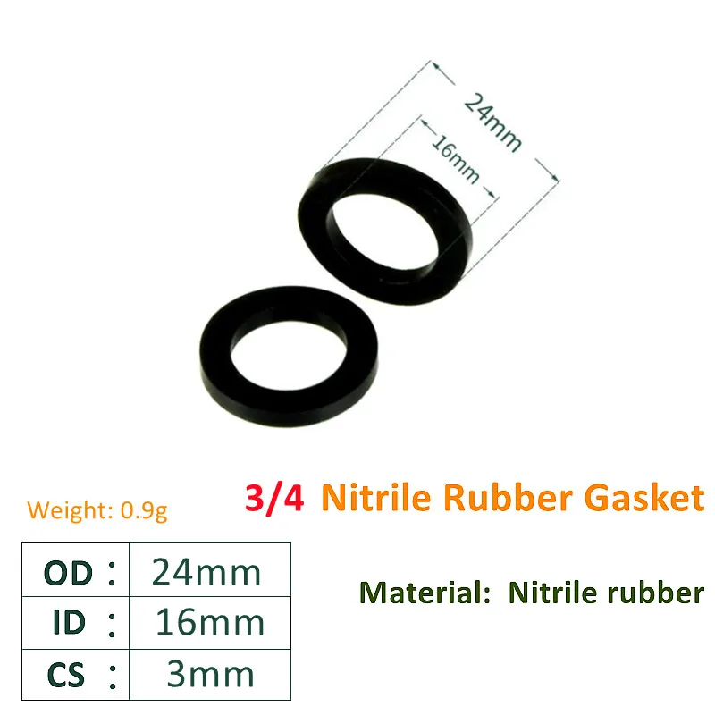 

Черно-белые уплотнительные кольца из нитрила 1/8"-1"