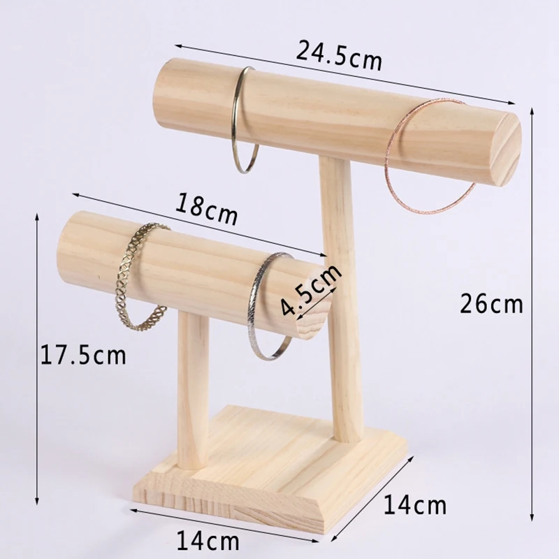 2 ярусный деревянный с центральным ремешком в виде буквы т ювелирные изделия