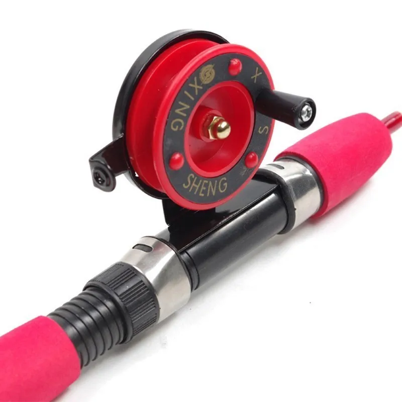 Ледяная зимняя удочка набор снастей 2 секции стекловолокна полюс мягкий