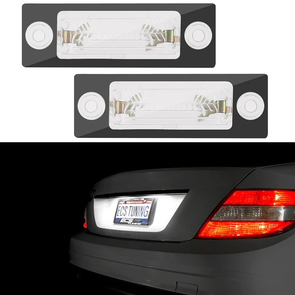 2pcs LED Number License Plate Light Lamp For VW Passat B5 B6 Caddy Touran Golf Transporter T5 T6 Jetta Skoda Superb | Автомобили и