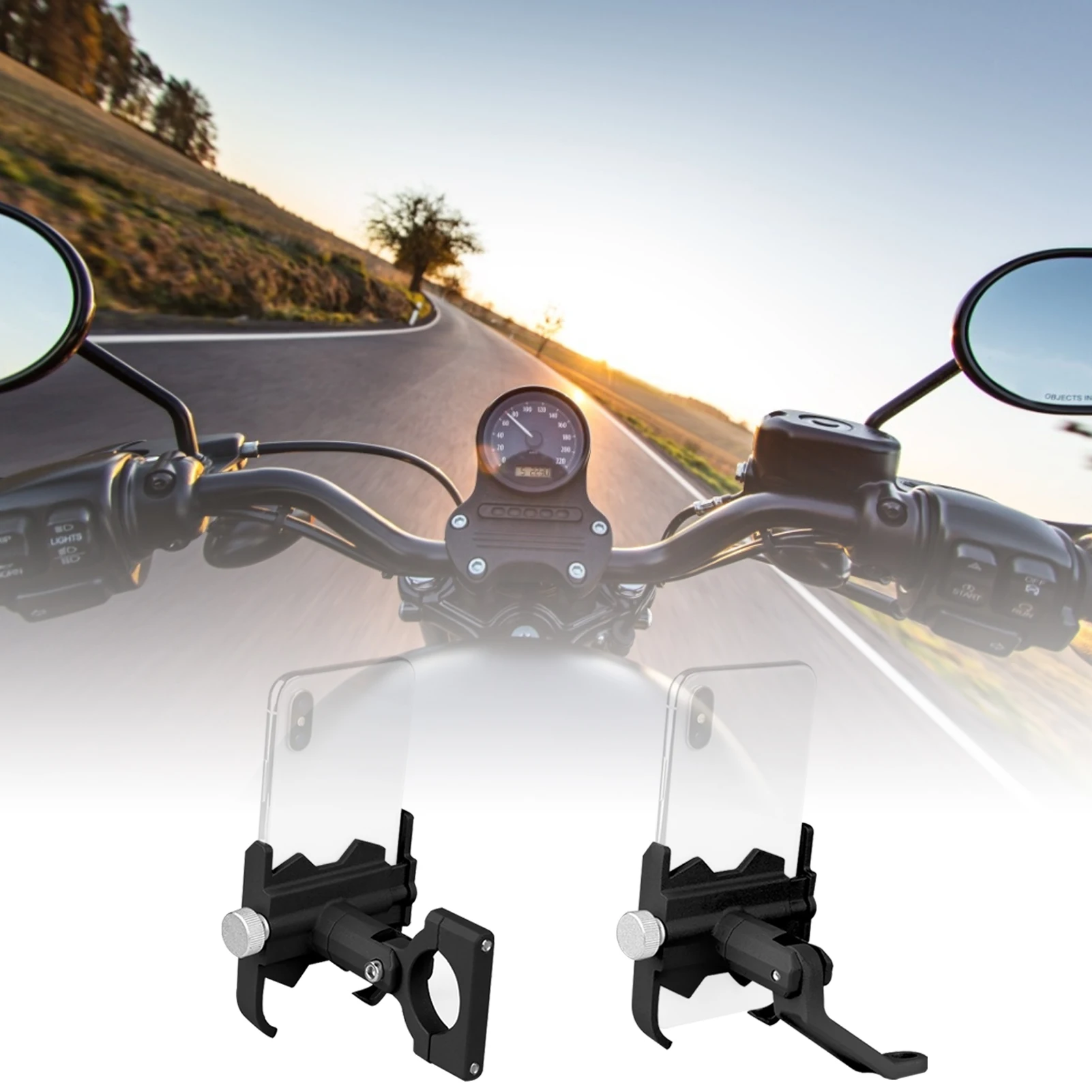 

Велосипедный держатель для телефона IPhone Samsung, держатель мобильного телефона для мотоцикла, велосипедный держатель на руль, зажим, подставка...