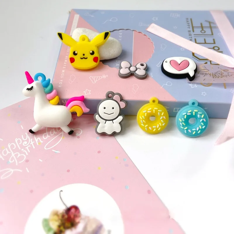 

Мультяшный силиконовый телефон, солнечная кукла, бант, серьги «сделай сам», брелок, материал подвески