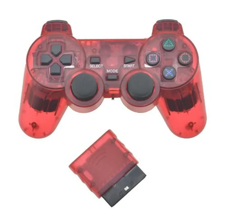 6 Беспроводной геймпад для sony PS2 PS контроллер для Playstation 1 2 Консоль джойстик полное колебание Shock Joypad Беспроводное управление - Цвет: 6