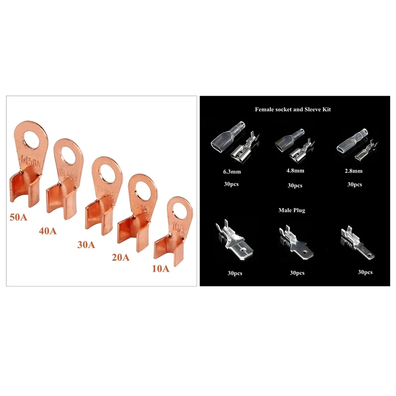 270 шт. обжимные клеммные колодки для проводов с изоляционным рукавом |